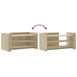 Salongbord Sonoma Eik 100X50X50 Cm Konstruert Tre