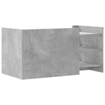 Salongbord Betonggrå 100X50X50 Cm Konstruert Tre