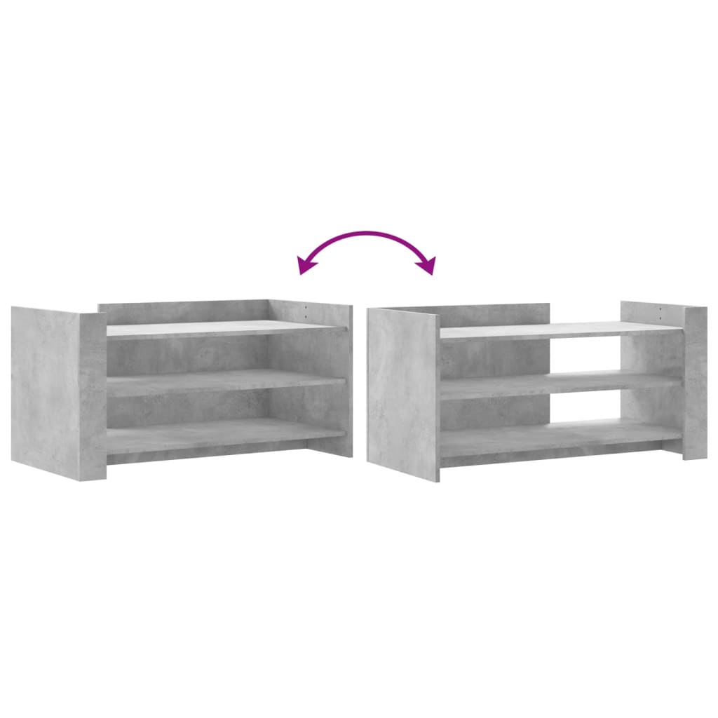 Salongbord Betonggrå 100X50X50 Cm Konstruert Tre