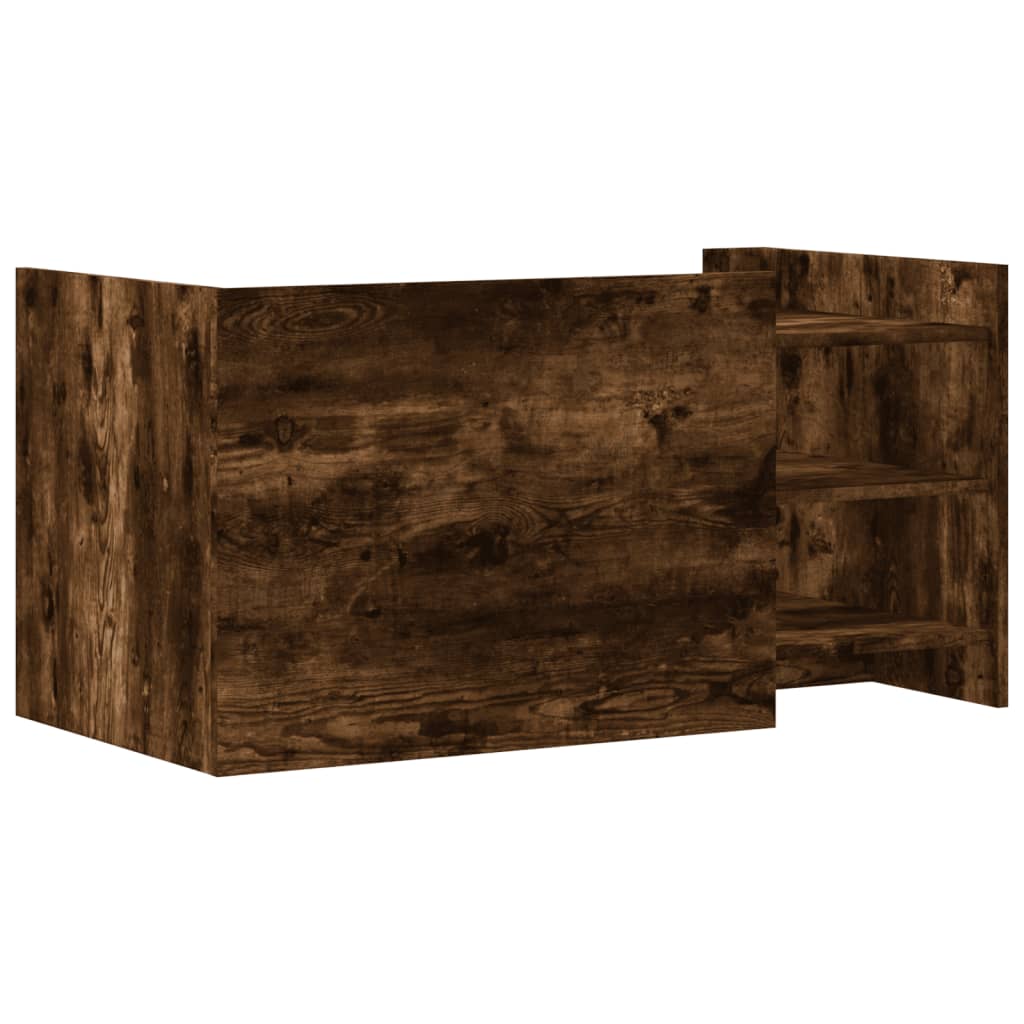 Salongbord Røkt Eik 100X50X50 Cm Konstruert Tre