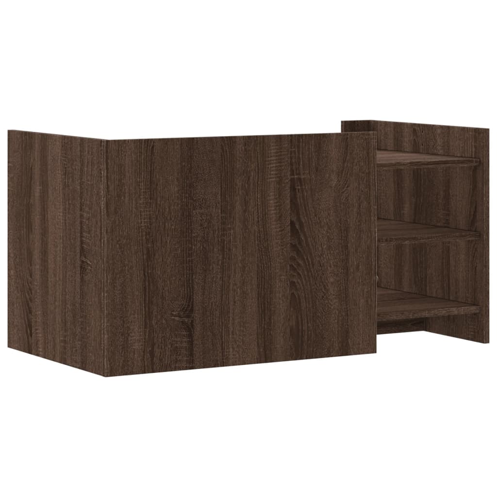 Salongbord Brun Eik 100X50X50 Cm Konstruert Tre