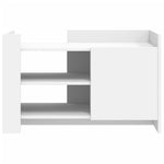 Salongbord Hvit 80X50X50 Cm Konstruert Tre