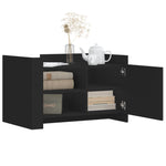 Salongbord Svart 80X50X50 Cm Konstruert Tre
