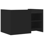 Salongbord Svart 80X50X50 Cm Konstruert Tre