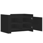 Salongbord Svart 80X50X50 Cm Konstruert Tre