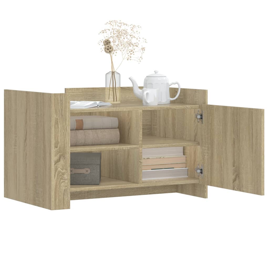Salongbord Sonoma Eik 80X50X50 Cm Konstruert Tre