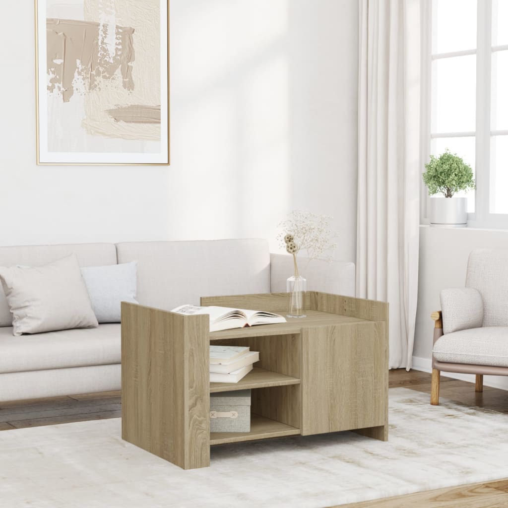 Salongbord Sonoma Eik 80X50X50 Cm Konstruert Tre