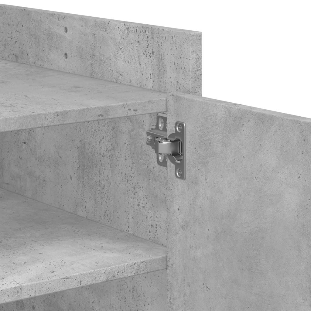 Salongbord Betonggrå 80X50X50 Cm Konstruert Tre