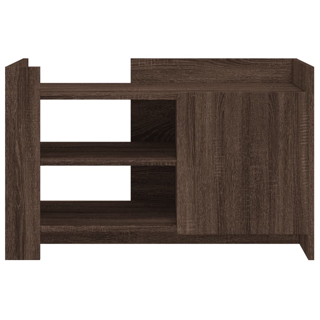 Salongbord Brun Eik 80X50X50 Cm Konstruert Tre