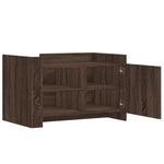Salongbord Brun Eik 80X50X50 Cm Konstruert Tre