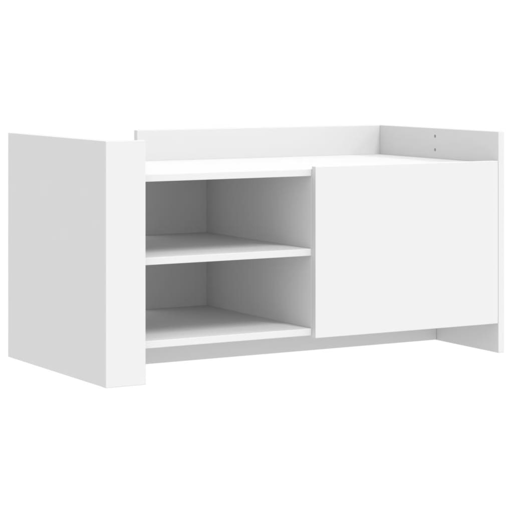 Salongbord Hvit 100X50X50 Cm Konstruert Tre