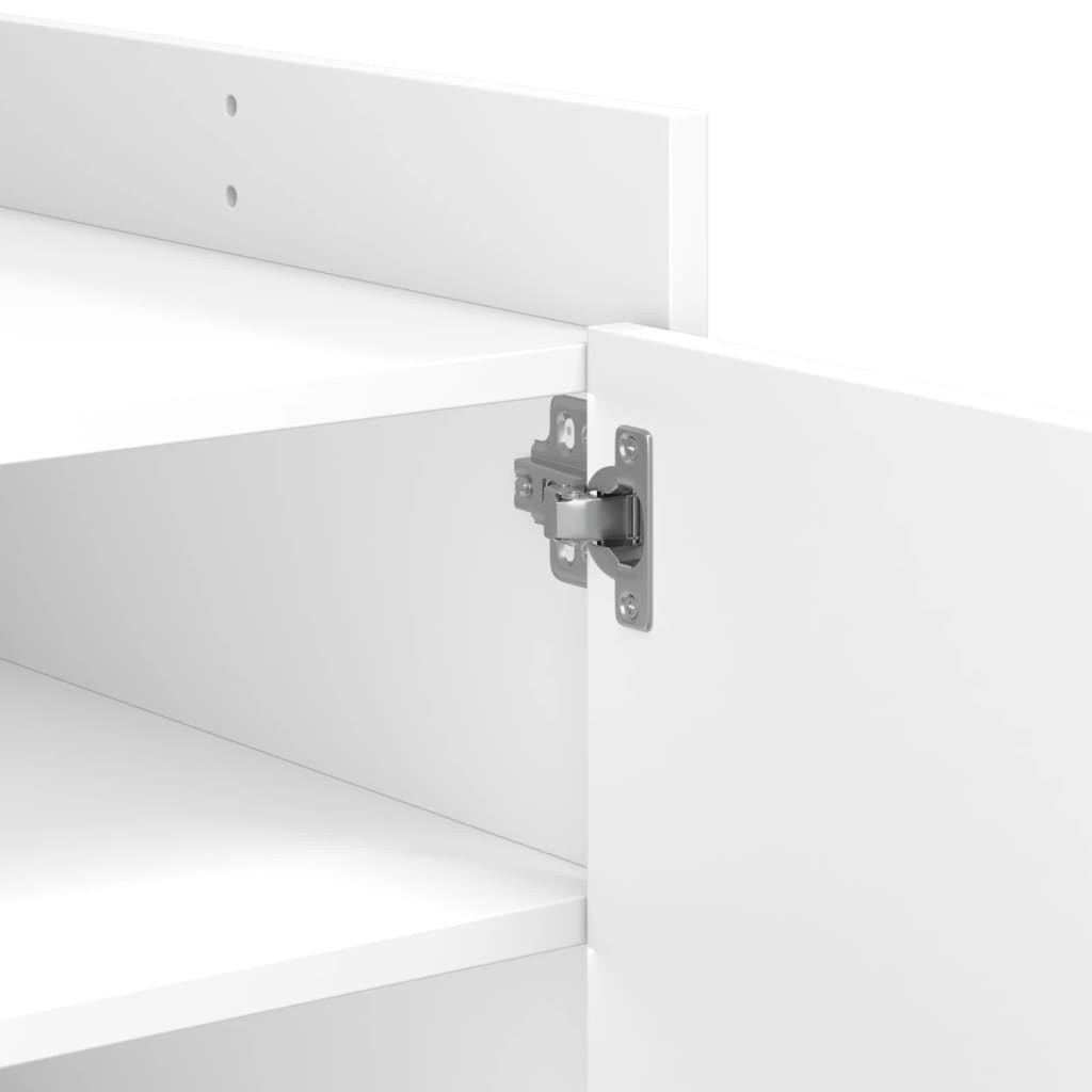 Salongbord Hvit 100X50X50 Cm Konstruert Tre