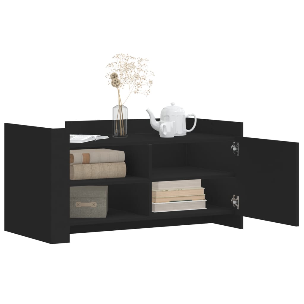 Salongbord Svart 100X50X50 Cm Konstruert Tre