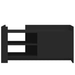 Salongbord Svart 100X50X50 Cm Konstruert Tre