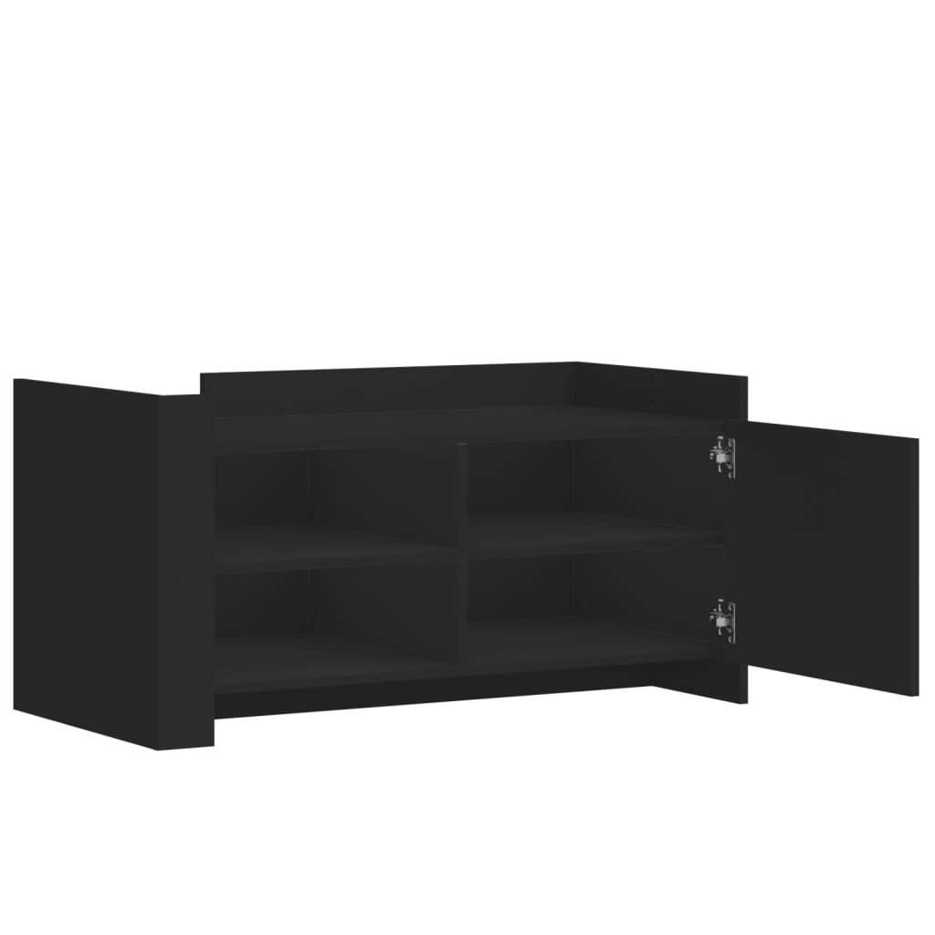 Salongbord Svart 100X50X50 Cm Konstruert Tre