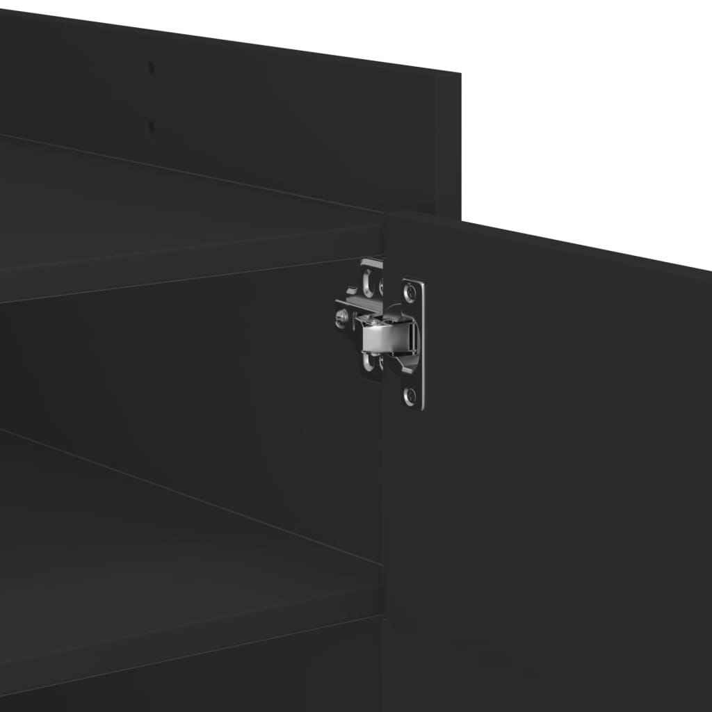 Salongbord Svart 100X50X50 Cm Konstruert Tre