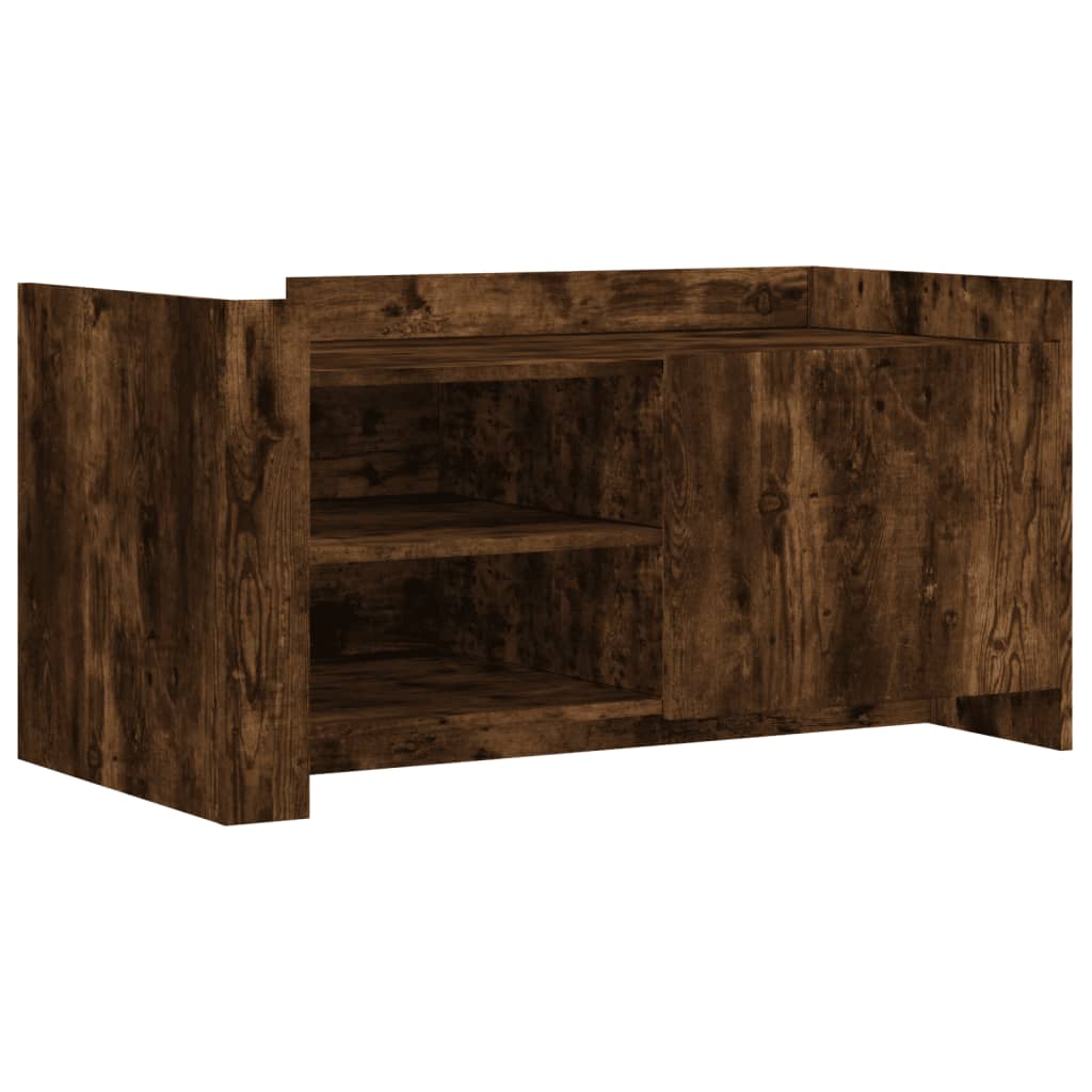 Salongbord Røkt Eik 100X50X50 Cm Konstruert Tre