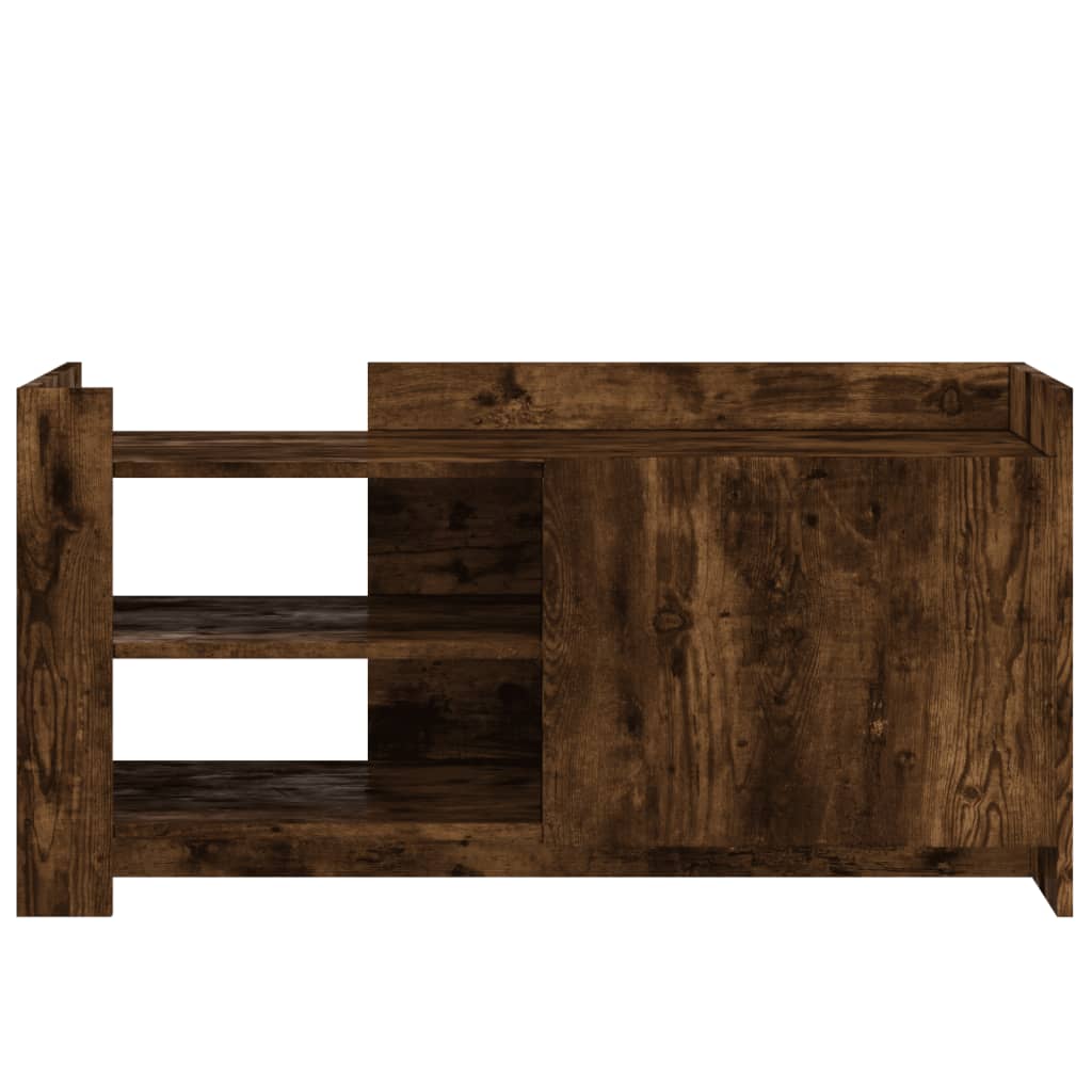 Salongbord Røkt Eik 100X50X50 Cm Konstruert Tre