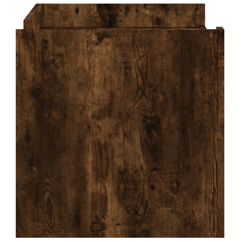 Salongbord Røkt Eik 100X50X50 Cm Konstruert Tre