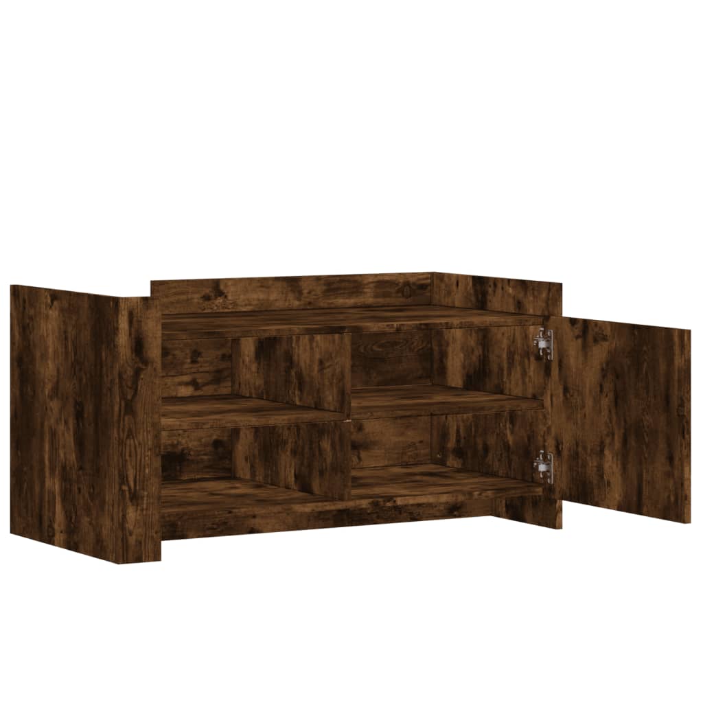Salongbord Røkt Eik 100X50X50 Cm Konstruert Tre