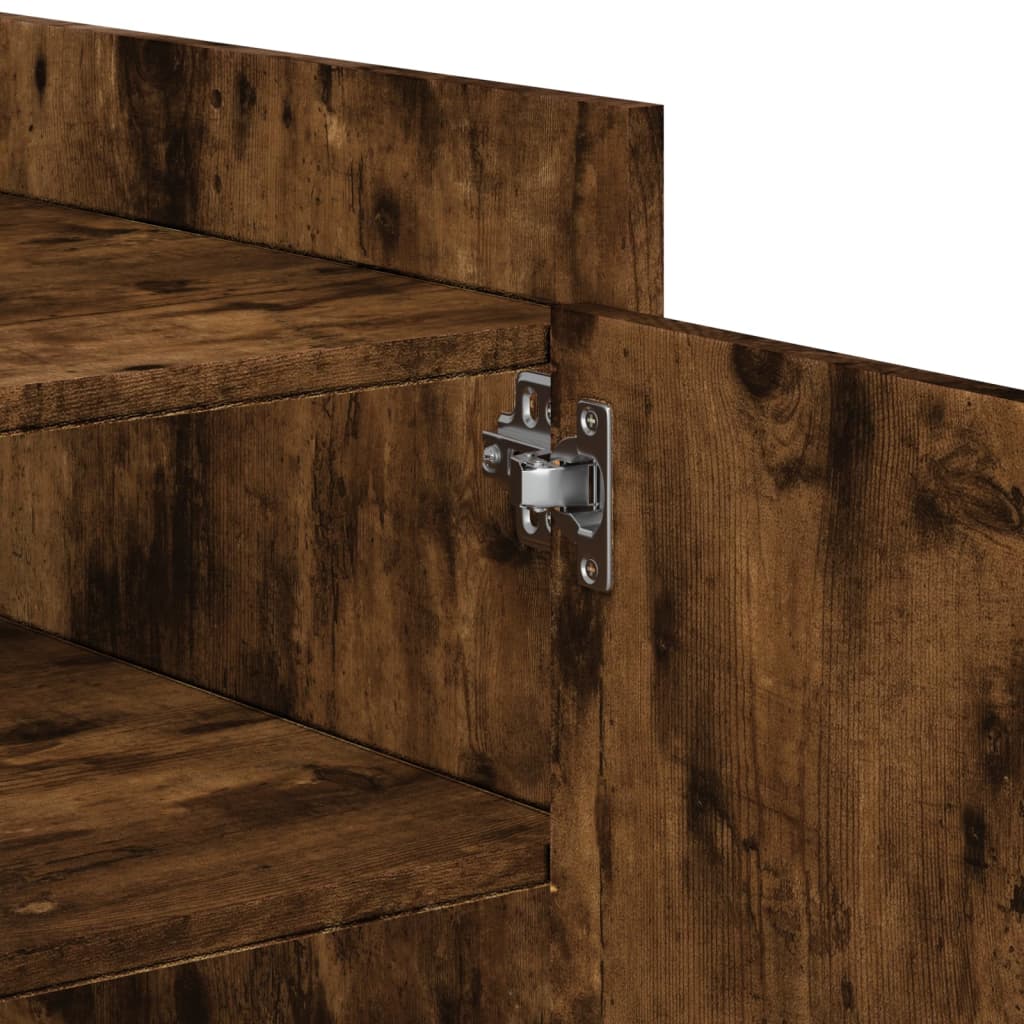 Salongbord Røkt Eik 100X50X50 Cm Konstruert Tre