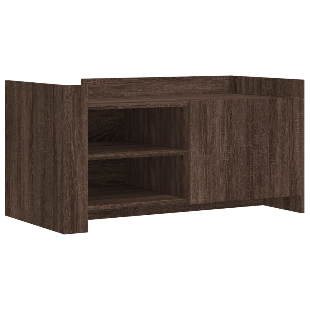 Salongbord Brun Eik 100X50X50 Cm Konstruert Tre