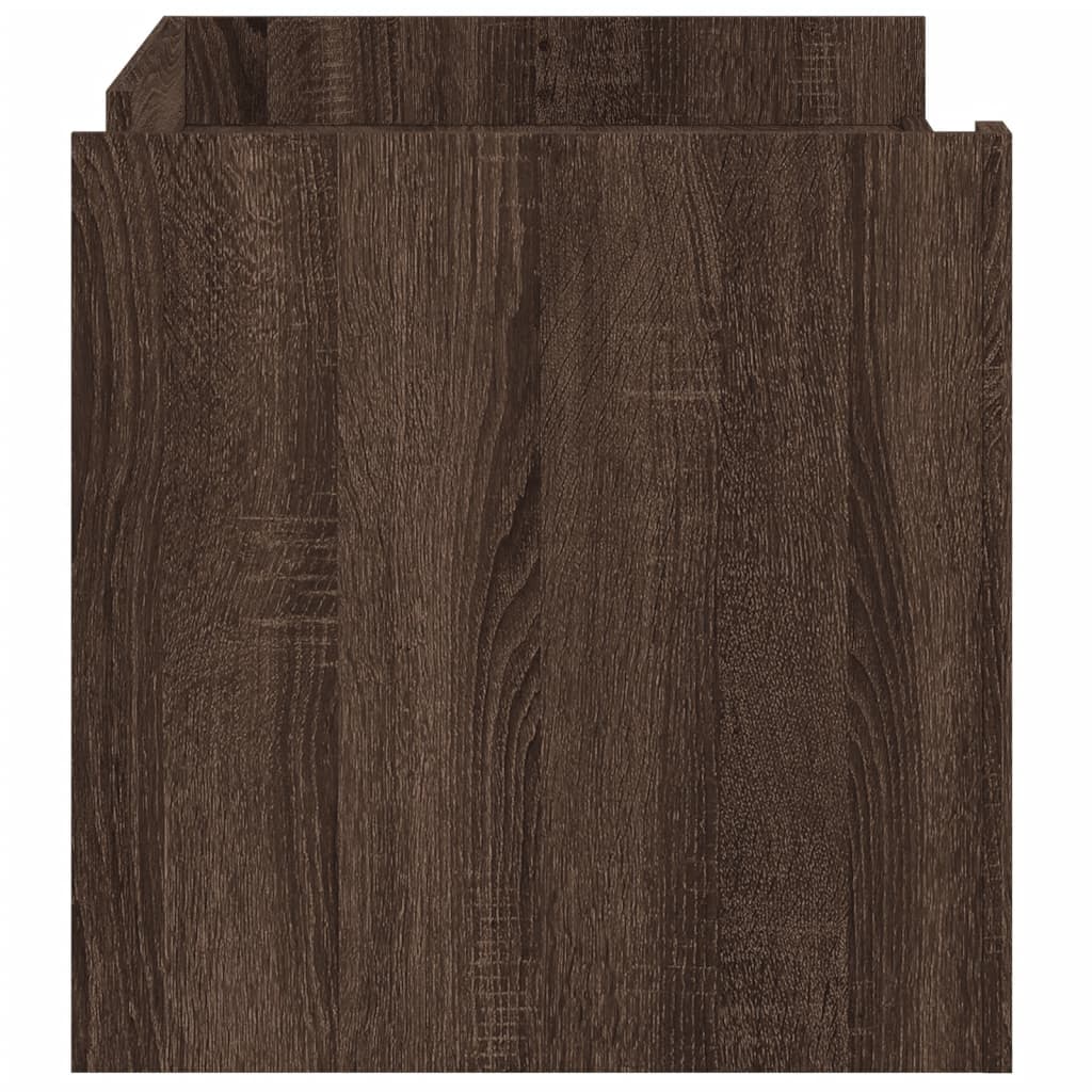 Salongbord Brun Eik 100X50X50 Cm Konstruert Tre