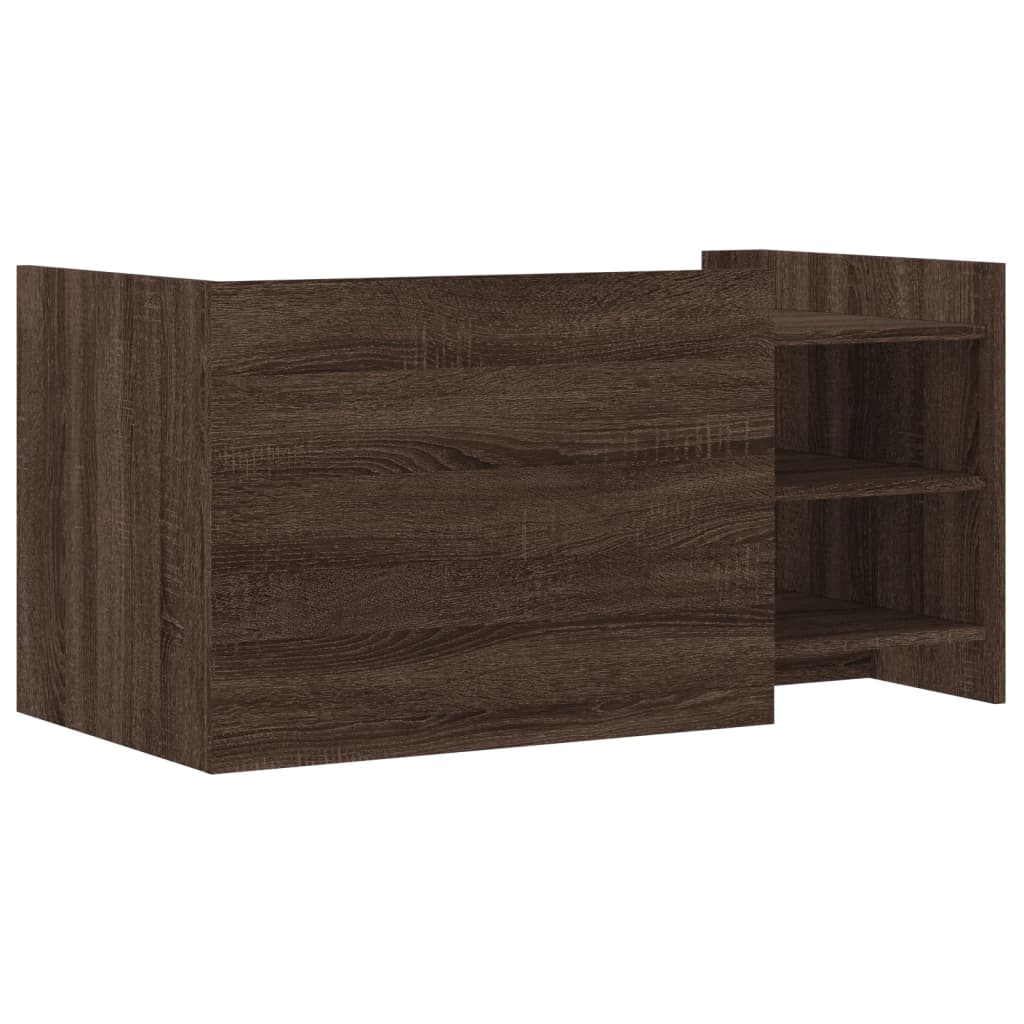 Salongbord Brun Eik 100X50X50 Cm Konstruert Tre
