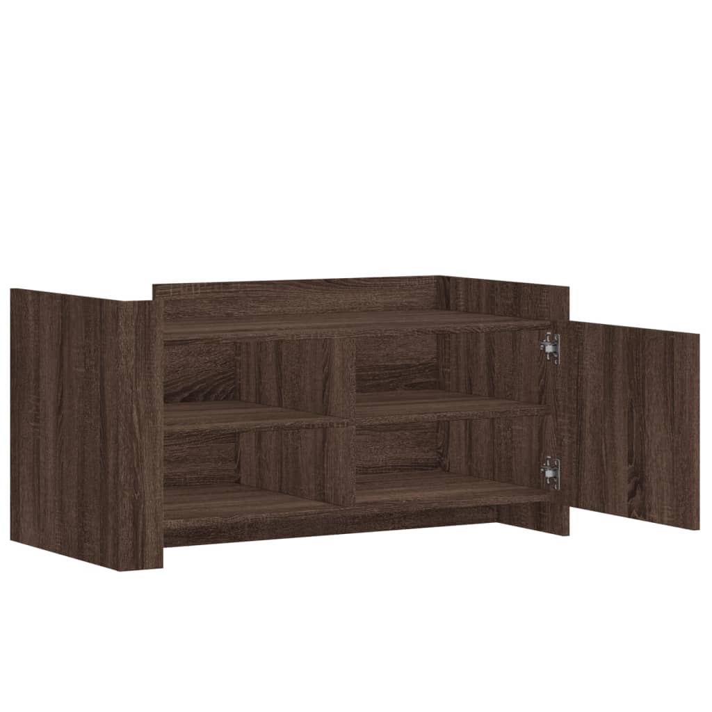 Salongbord Brun Eik 100X50X50 Cm Konstruert Tre