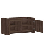 Salongbord Brun Eik 100X50X50 Cm Konstruert Tre