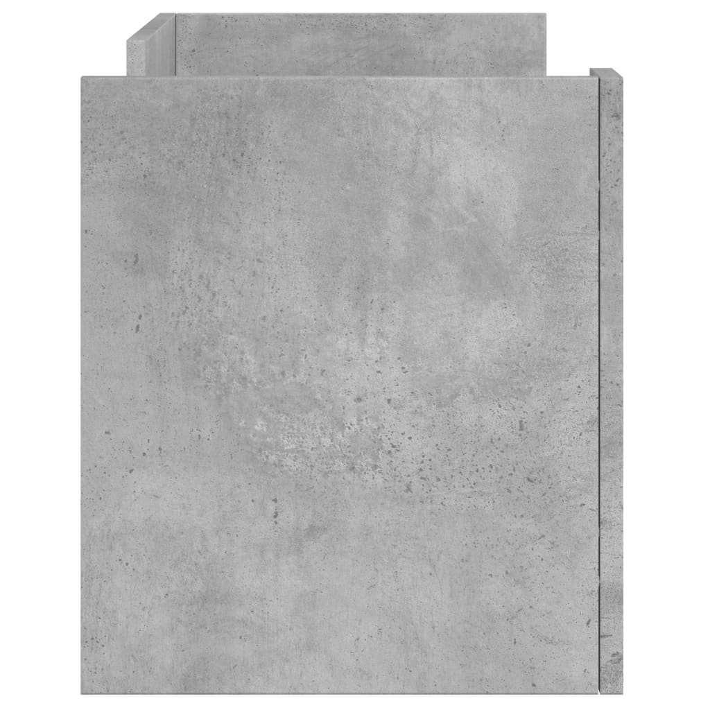 Tv-Benk Betonggrå 80X35X40 Cm Konstruert Tre