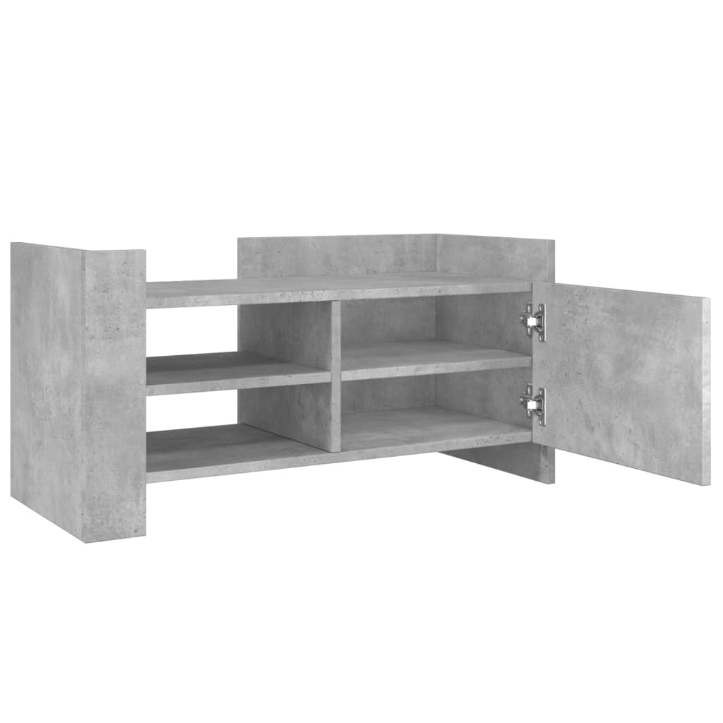 Tv-Benk Betonggrå 80X35X40 Cm Konstruert Tre