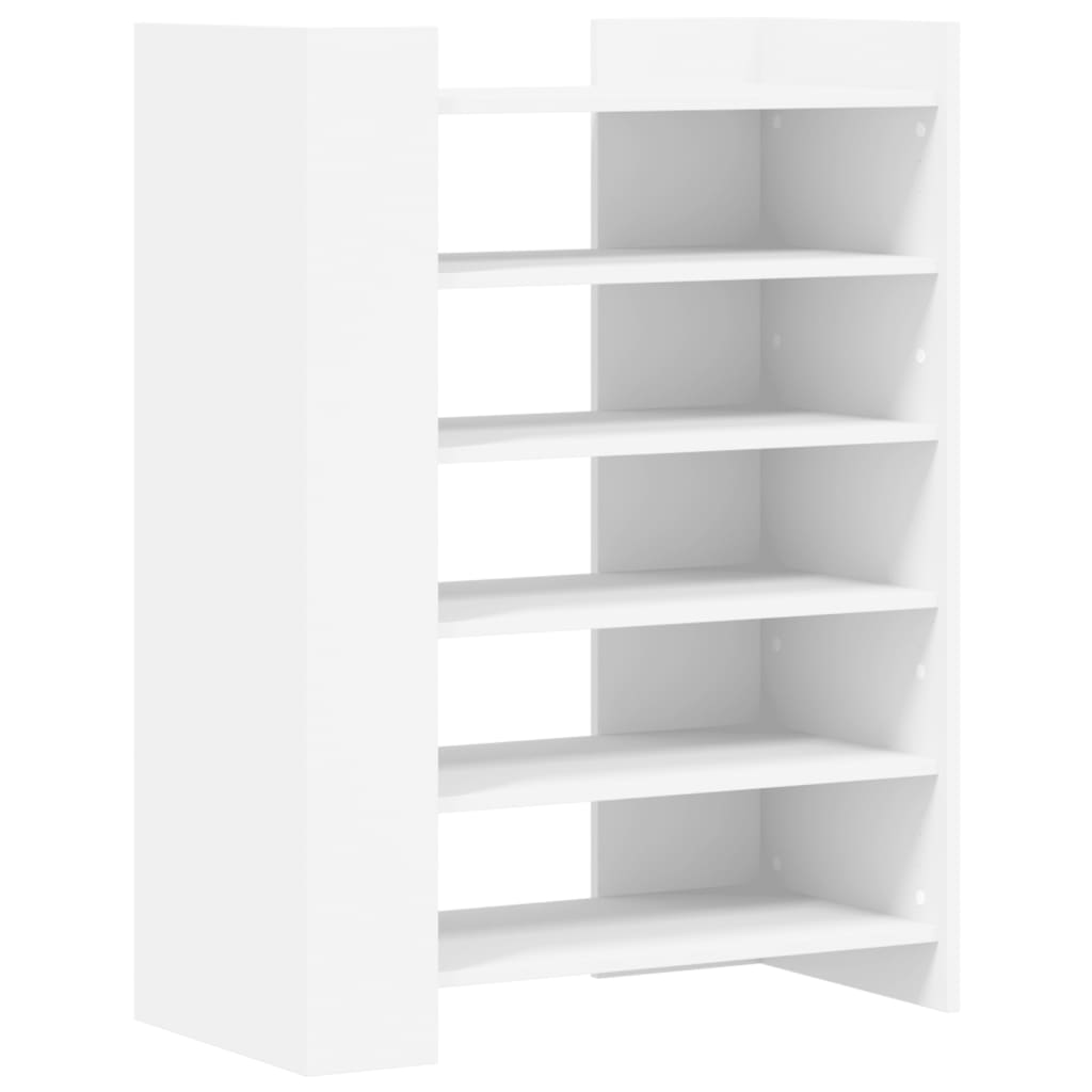 Skohylle Hvit 74,5X37,5X100 Cm Konstruert Tre
