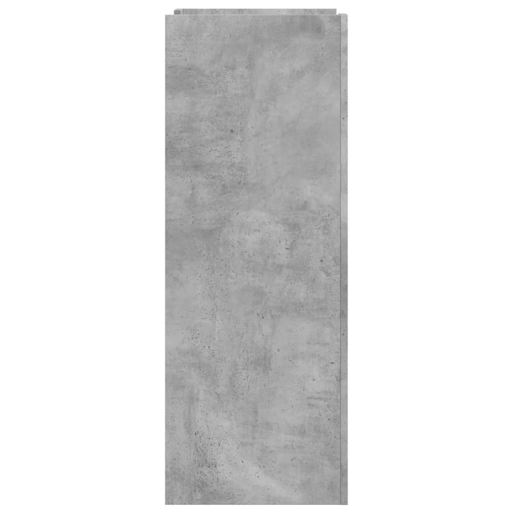 Skohylle Betonggrå 74,5X37,5X100 Cm Konstruert Tre