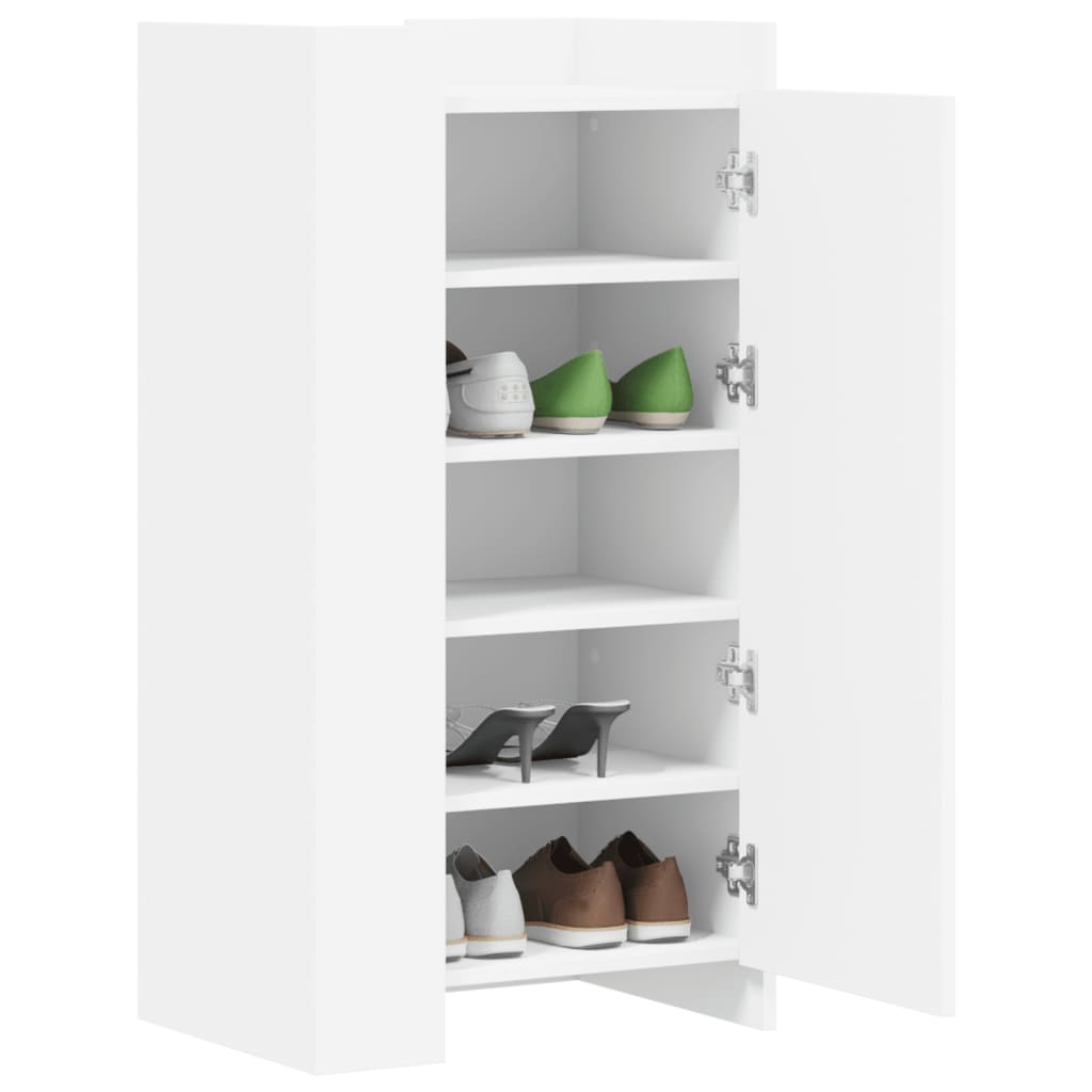 Skoskap Hvit 52X37,5X100 Cm Konstruert Tre