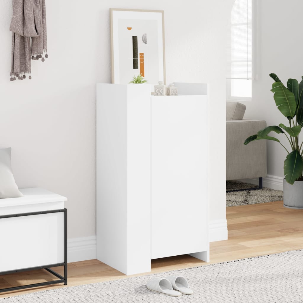 Skoskap Hvit 52X37,5X100 Cm Konstruert Tre