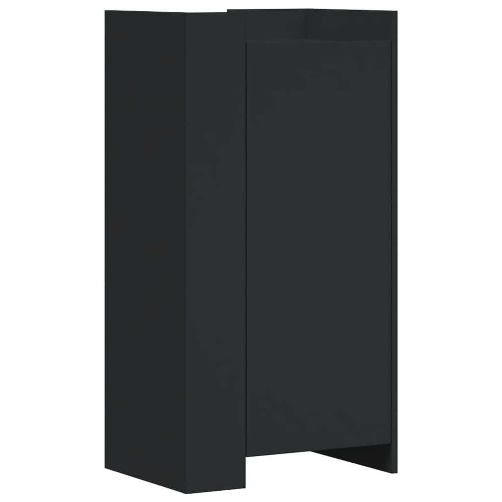 Skohylle Svart 52X37,5X100 Cm Konstruert Tre