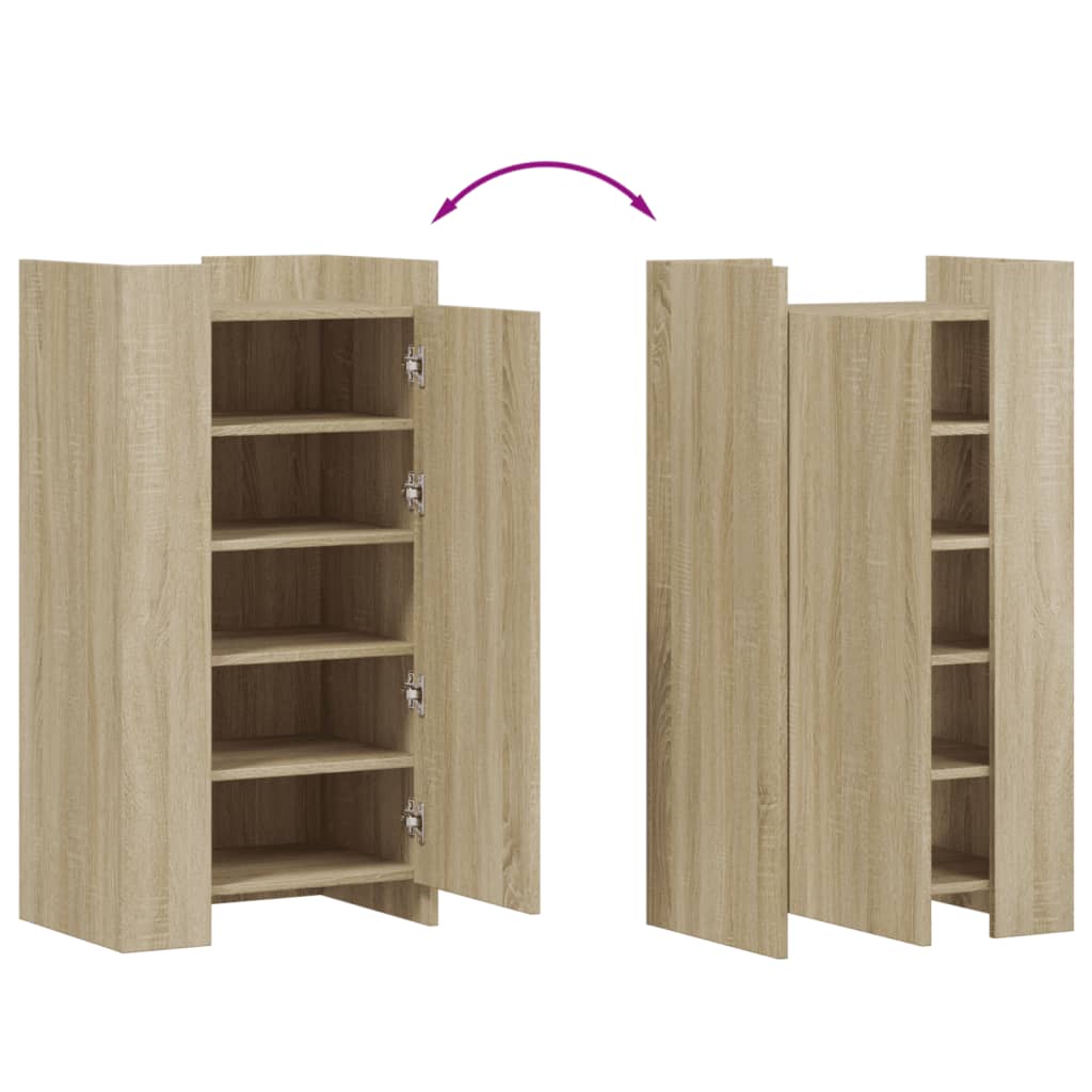 Skohylle Sonoma Eik 52X37,5X100 Cm Konstruert Tre