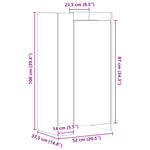 Skohylle Sonoma Eik 52X37,5X100 Cm Konstruert Tre