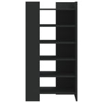 Skohylle Svart 52X37,5X100 Cm Konstruert Tre