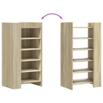 Skohylle Sonoma Eik 52X37,5X100 Cm Konstruert Tre