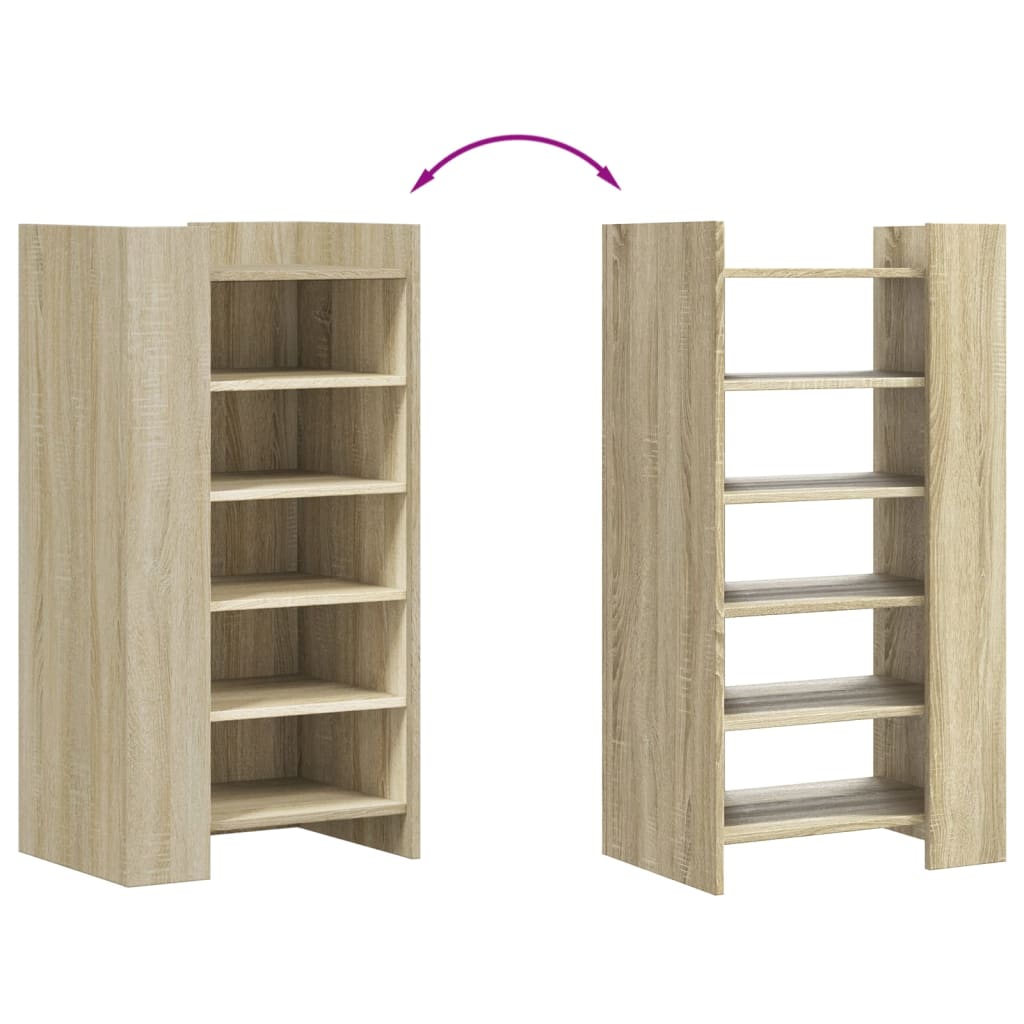 Skohylle Sonoma Eik 52X37,5X100 Cm Konstruert Tre