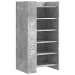 Skoskap Betonggrå 52X37,5X100 Cm Konstruert Tre
