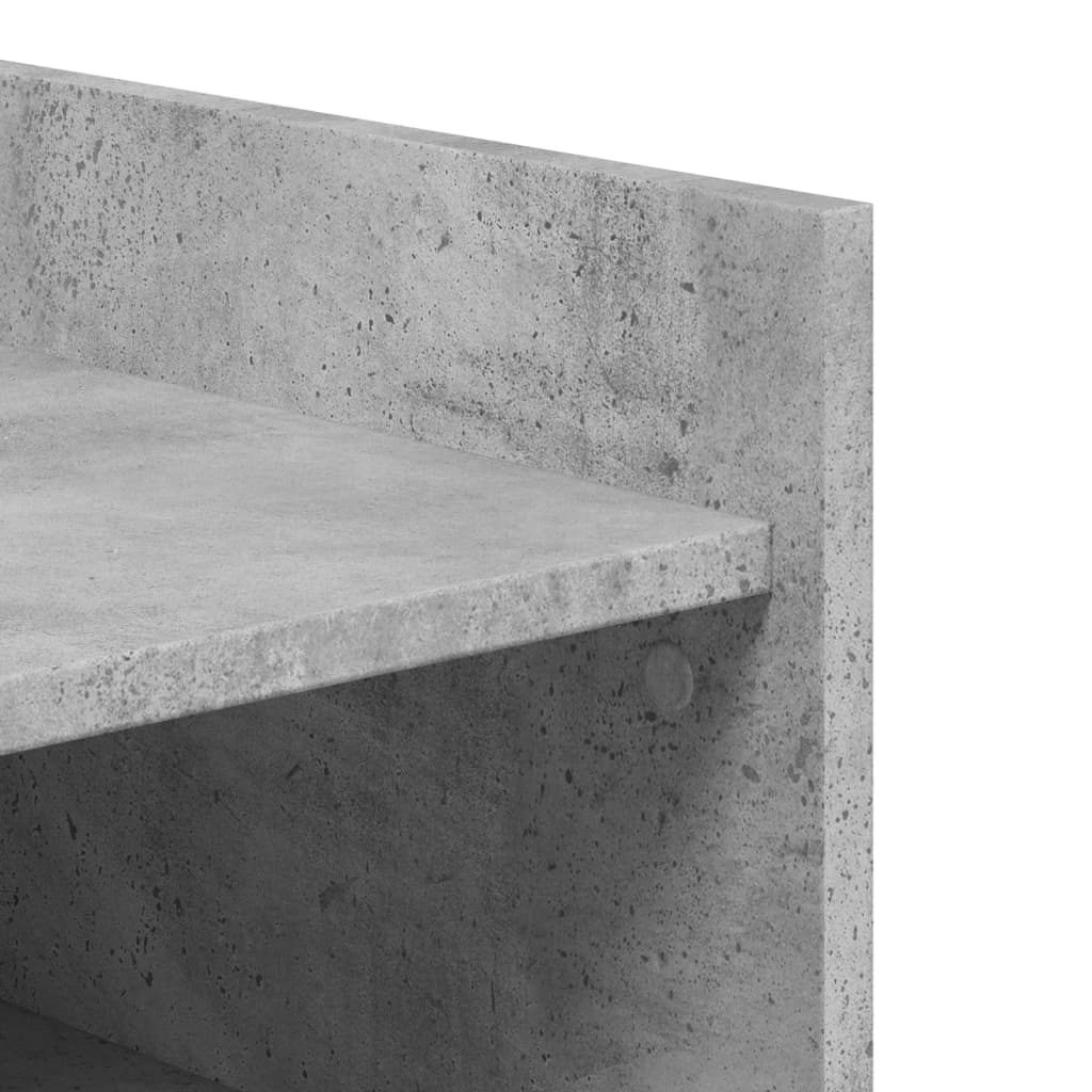 Skoskap Betonggrå 52X37,5X100 Cm Konstruert Tre