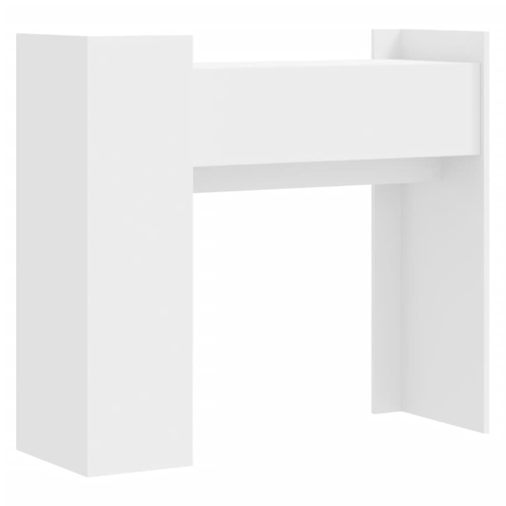 Konsollbord Hvit 100X35X90 Cm Konstruert Tre