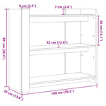 Konsollbord Hvit 100X35X90 Cm Konstruert Tre