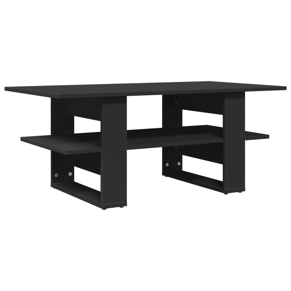 Salongbord Svart 102X55X42 Cm Konstruert Tre