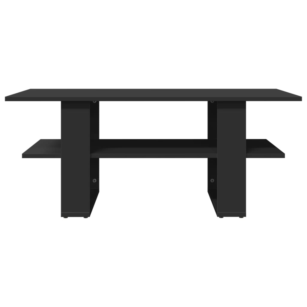 Salongbord Svart 102X55X42 Cm Konstruert Tre