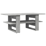 Salongbord Betonggrå 102X55X42 Cm Konstruert Tre