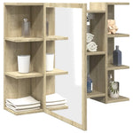 Speilskap Til Baderom Sonoma Eik 80X20,5X64 Cm Sponplate